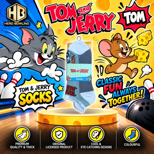 Hero Bowling Premium Thick Unisex Socks (PPG/ Tom & Jerry/ DC)