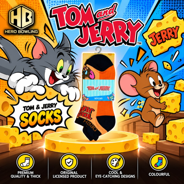 Hero Bowling Premium Thick Unisex Socks (PPG/ Tom & Jerry/ DC)