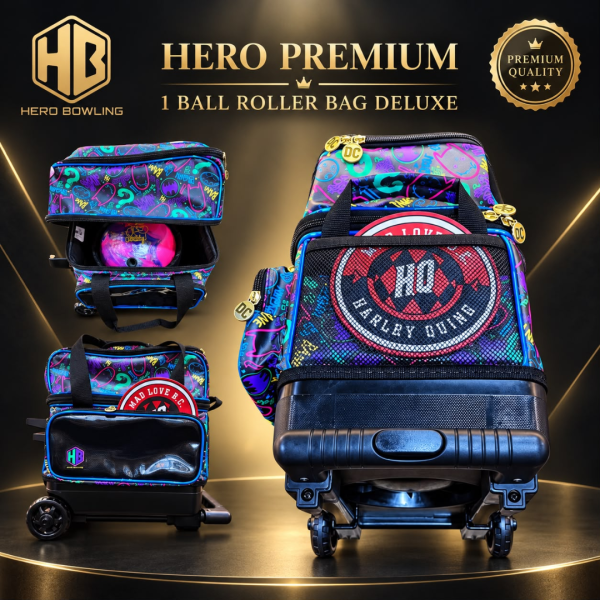 Premium 1 Ball Roller Bowling Bag Deluxe (Justice & Supervillain Designs)