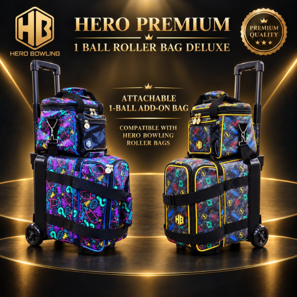 Premium 1 Ball Roller Bowling Bag Deluxe (Justice & Supervillain Designs)