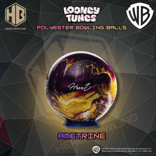 Ame Ametrine Design - Hero Bowling Looney Tunes Polyester Bowling Ball (6lbs - 15lbs)