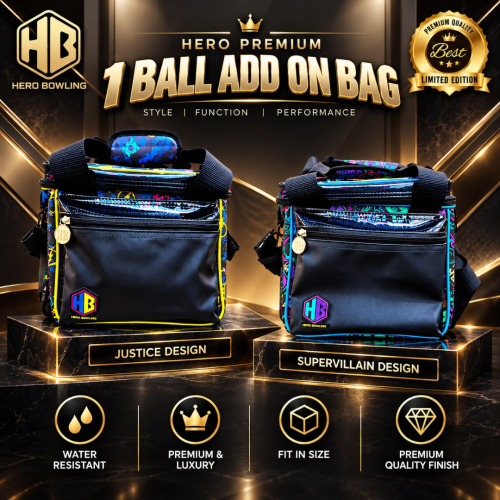 Premium 1 Ball Add On Bag (Justice & Supervillain Designs)
