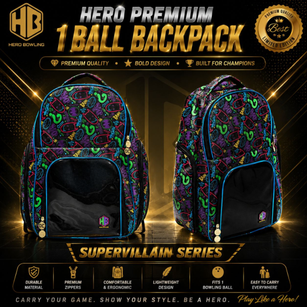 Premium 1 Ball Backpack (Justice & Supervillain Designs)