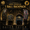 Premium 1 Ball Backpack (Justice & Supervillain Designs)