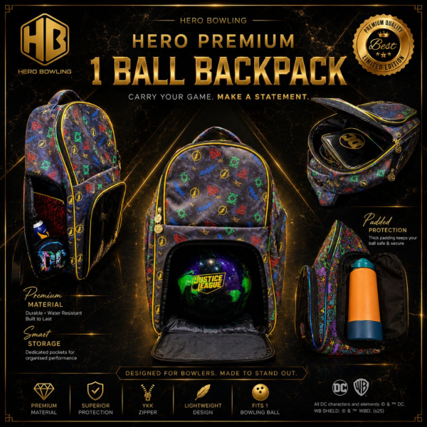 Premium 1 Ball Backpack (Justice & Supervillain Designs)