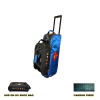 DC The Superman Design 3 Ball Tournament Roller Tote Bowling Bag (Add on Shoe Bag)
