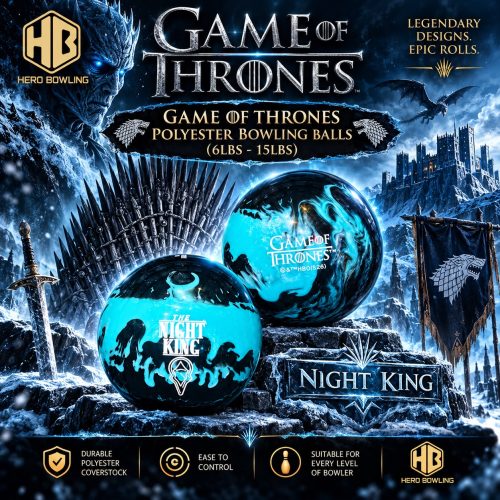 Night King Design - Hero Bowling Game of Throne Polyester Bowling Ball (6lbs - 15lbs)