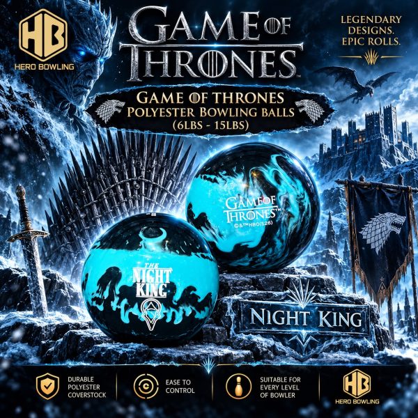 Night King Night King Design - Hero Bowling Game of Throne Polyester Bowling Ball (6lbs - 15lbs)
