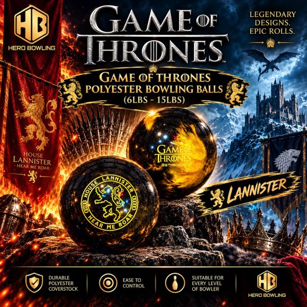 Lannister Design - Hero Bowling Game of Throne Polyester Bowling Ball (6lbs - 15lbs)